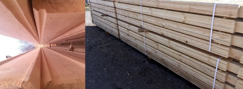 Профилированный брус из кедра, лиственницы